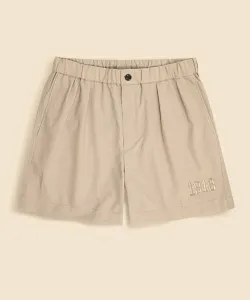 Плиссированные шорты с логотипом 1818 из полиэстера Brooks Brothers, цвет Beige