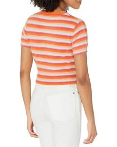 Футболка Levi's Womens Peach Fuzz Tee, цвет Dusty Orange Stripe