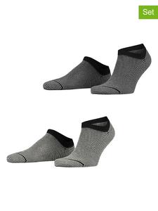 ESPRIT Комплект из 2 пар носков "Полосатый узор" черного цвета