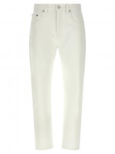 Джинсы с высокой талией VICTORIA BECKHAM, белый