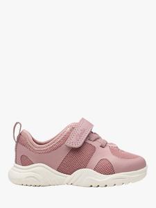 Детские кроссовки Feather Ath с панелями Clarks, Dusty Pink