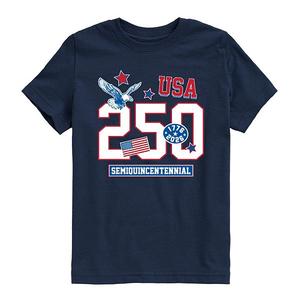 Футболка с принтом Boys 8-20 usa semiquincentennial icons Licensed Character, Navy