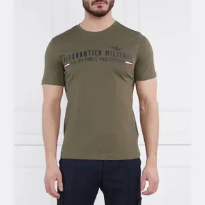 Футболка стандартного кроя Aeronautica Militare, зеленый