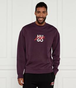 Толстовка HUGO Dlogonty Relaxed fit, фиолетовый