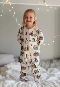 Спальный комбинезон pettson and findus на рождественскую двухстороннюю молнию Geggamoja, Beige