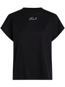 Karl Lagerfeld футболка с подписью Карла, черный