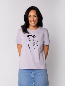 Футболка wat? Apparel T-Shirt Self love, цвет Lavender