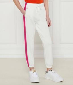 Спортивные штаны детские Polo Ralph Lauren на кулиске, белый/розовый