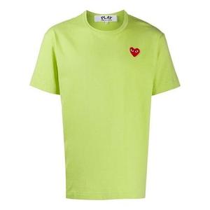 Футболка logo pattern short sleeve green Comme Des Garcons Play, зеленый