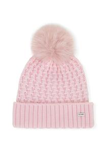 Шапка WITTCHEN WITH A CHUNKY PATTERN, Light Pink