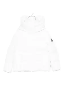 Стёганая куртка с воротником-стойкой Save The Duck Kids, белый