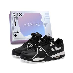 HUANAI Износостойкие противоскользящие скейтерские кеды унисекс черные (в коробке), цвет Black (Box Included)