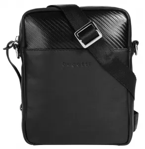 Сумка через плечо bugatti "COMET BAGS", натуральная кожа, черный