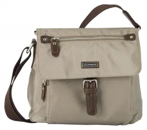 Сумка через плечо TOM TAILOR "Rina", изготовленная из легкого нейлона и искусно переплетенной тесьмы, бежевый