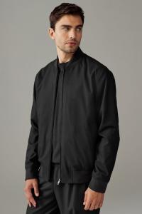 Приталенная фланелевая куртка бомбер Next, черный