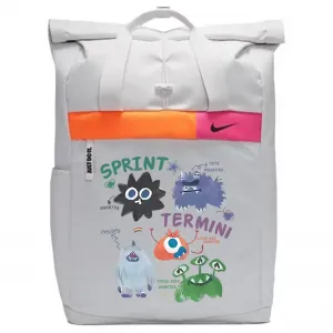 Nike Полиэстеровый рюкзак обычный унисекс светло-серебристый серый, Monster Cartoon 1