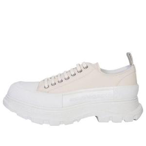 Кроссовки tread slick low-top sneakers 'cream pink white' Alexander Mcqueen, розовый