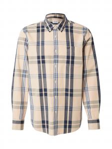 MUSTANG Рубашка на пуговицах 'Chester' бежевого цвета, Regular fit