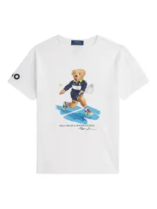 Футболка с круглым вырезом Polo Ralph Lauren Kids, белый