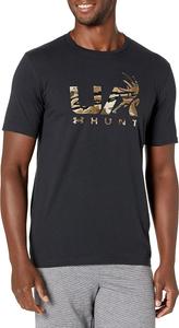 Мужская футболка Under Armour с логотипом Antler Hunt, Black (001)/Ua Barren Camo