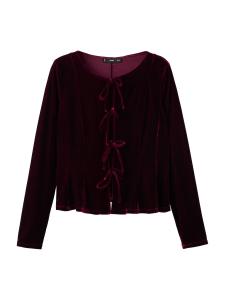 Блуза MANGO XARANJA, бордовый