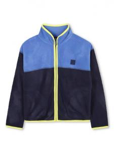 Детский кардиган с высоким воротником и цветными блоками Timberland, Navy