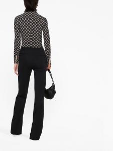 MISBHV блузка на молнии с монограммой, черный