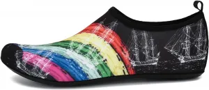 Обувь босиком для женщин и мужчин, быстросохнущие акваноски для плавания, пляжа, легкая обувь без шнурков для йоги и упражнений, для каякинга, на озере, у бассейна, реки, серфинга, катания на лодках, дайвинга и круизного отдыха Wabkderpu, мультиколор