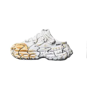 Мужские сандалии с закрытым носком, устойчивые к запахам BAKE, Black Red