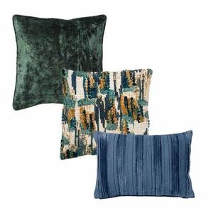 Декоративная подушка hoii Darci (3 шт), 45x45x45 см цвет insignia blue