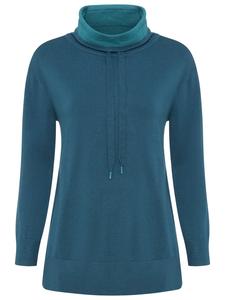 вязаный свитер в цвете петролеум Laura Scott