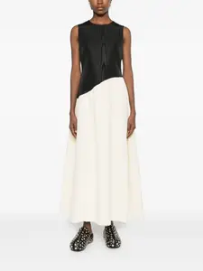 Миди-платье с эффектом муаре Simon Miller, белый