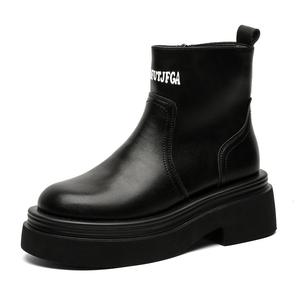 FAPAI Унисекс черные ботинки на щиколотку, цвет Black (Women's)