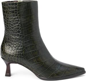 Женские ботильоны Matisse Gabbie с леопардовым принтом, заостренным носком и молнией, повседневные, на среднем каблуке 2-3 см - коричневые