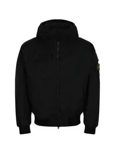 Куртка с капюшоном и нашивкой в виде компаса Stone Island, черный