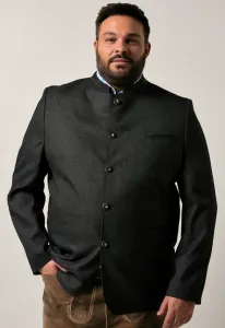 Блейзер trachten optik stehkragen Men Plus, Anthracite