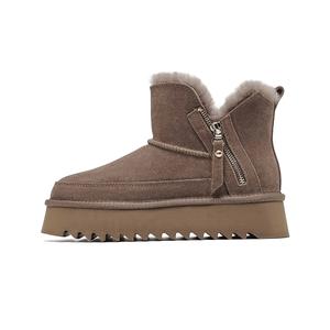 EBLAN Зимние ботинки женские, оливковые