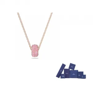 Swarovski Dextera розовое золото ожерелье женское розовое