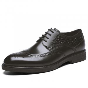 Туфли мужские черные WEISHIBANGWEI, кофейные