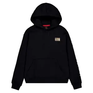 Худи Alpha Industries Camo Sleeve, черный