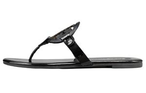 Сандалии с вырезом логотипа Tory Burch