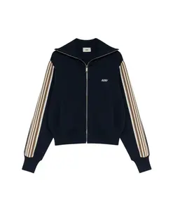 Синий свитер с вышитым логотипом Autry, синий