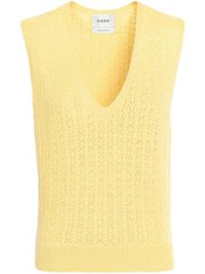 Трикотажный жилет с V-образным вырезом Barrie, желтый