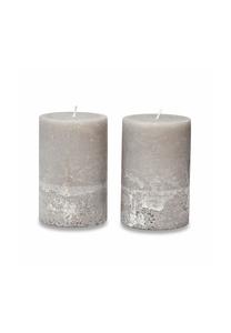 Набор свечей 2 шт. Овьедо серый Loberon, серый