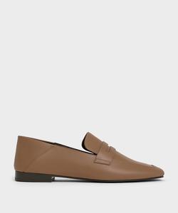Лоферы с миндалевидным носком Charles & Keith, цвет Brown