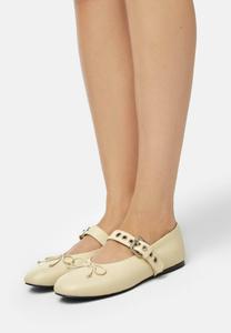Балетки с ремешками на щиколотке FORGIVE AND FORGET L37, цвет Nude