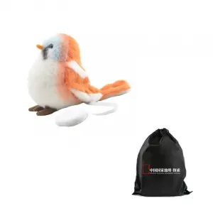 Снежная сова на плече плюшевая кукла магнит на холодильник высота 15см ZHONGGUOGUOJIADILI