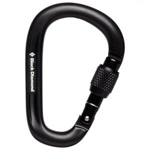 Карабин Pearllock Screwgate, черный Black Diamond