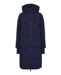 Длинное пальто Ethermaloft морского синего цвета Mos Mosh, синий