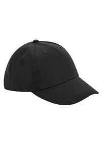 5-панельная бейсболка из органического хлопка Beechfield, черный